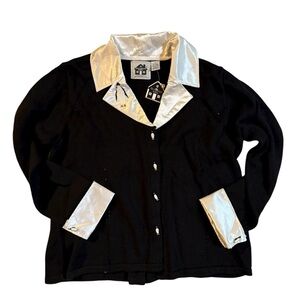 Storybook Knits Black Cardigan-Penguins